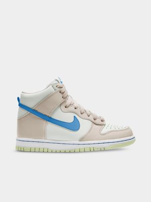 Nike Junior Dunk High Beige/Blue Sneaker