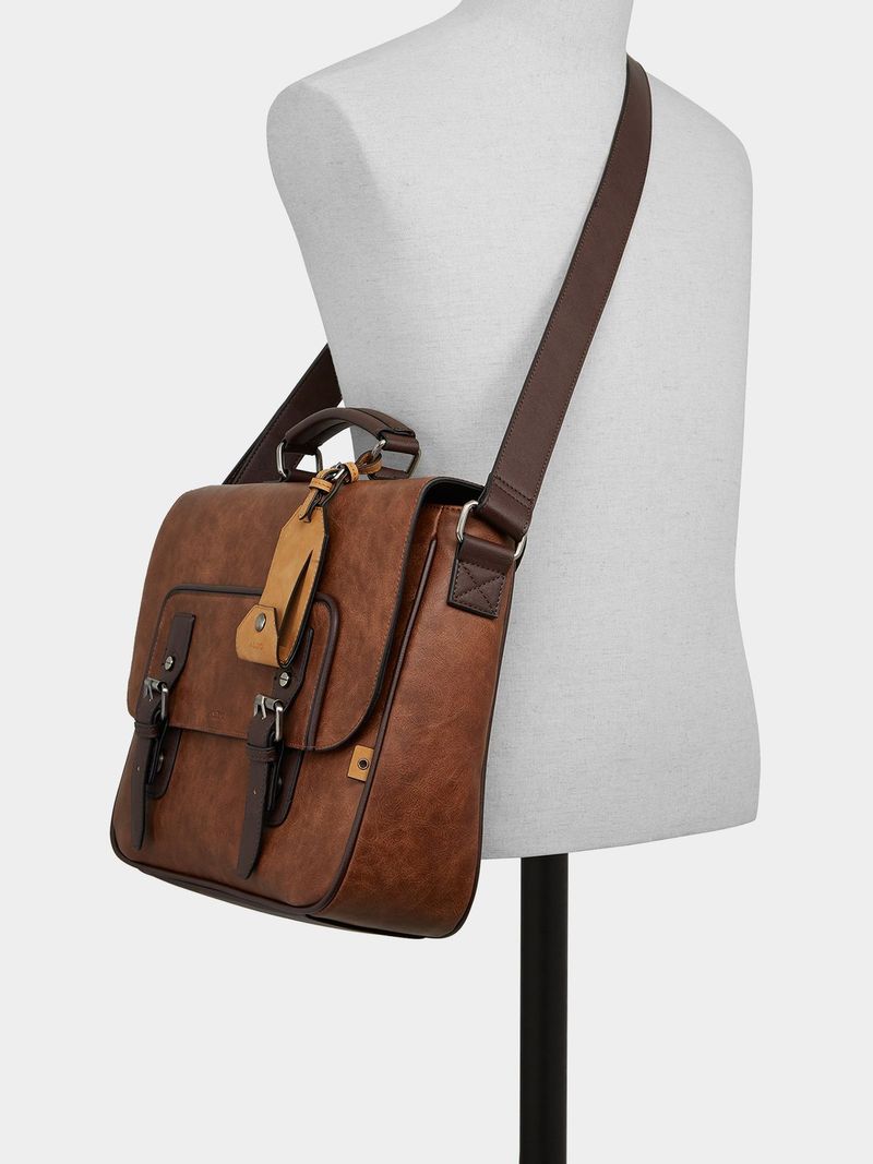 Men s ALDO Cognac Messenger Bag Bash