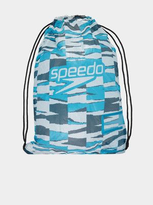 Speedo Printed Mesh Blue Bag