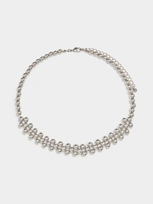 Metallic Bead Choker - Jewellery