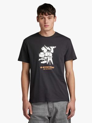 G-Star Men's Graphic Black T-Shirt