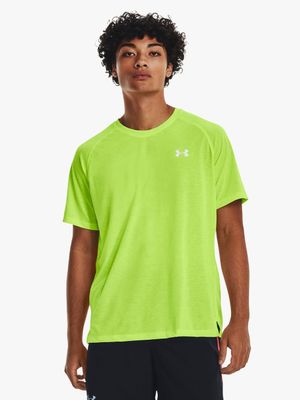 Mens Under Armour Lime Streaker Tee