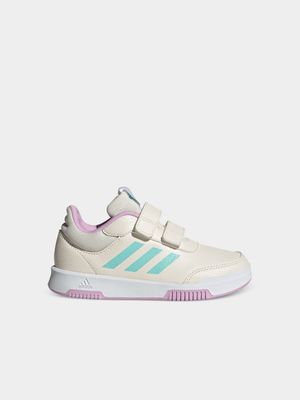 Junior Pre-School adidas Tensaur Sport 2.0 White/Lilac/Aqua Shoes