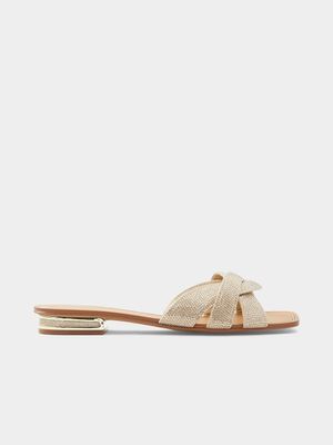 Women's ALDO Gold Dress Sandals