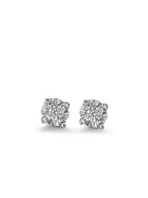 9ct Gold 0.06ct Diamond Stud Earrings