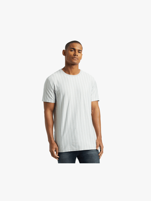 MKM Grey Vertical Pinstripe T-Shirt