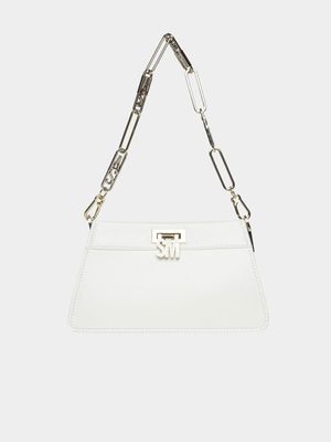 Women's Steve Madden White Bsoren Shoulder Bag