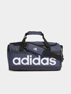 adidas Medium Navy Linear Duffel Bag