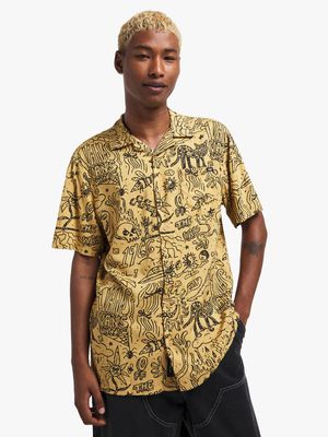 Vans Men's Elden Buttondown Antelope/Black Shirt