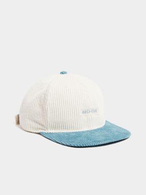 Archive Unisex Corduroy Peak Ecru/Blue Cap