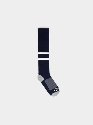 Junior TS Non-slip Navy/White Football Socks