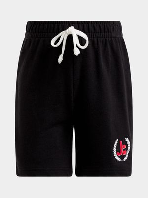 Jet Younger Boys Black Fleece Shorts