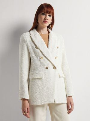 6-Button Boucle Blazer