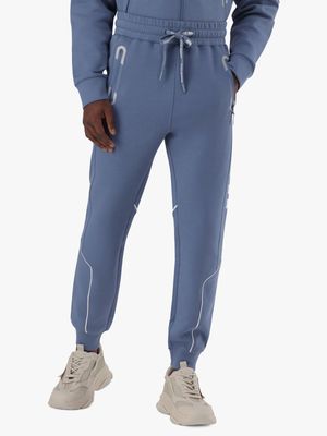 Men's Steve Madden Blue Co-ord Jordon Scuba Joggers