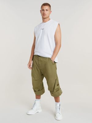 G-Star Men's Baloom 3D Cropped Ripstop Green Shorts