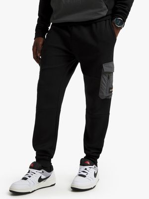 Mens TS Taslon Pocket Black Cargo Jogger