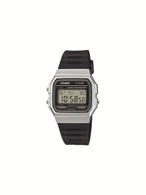 Casio Retro Silver Tone and Black Watch