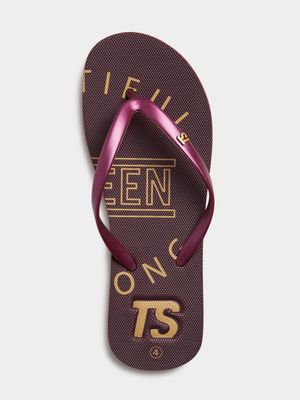 Womens TS Burgundy Sandals