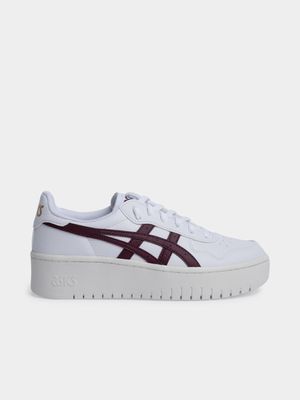 Womens Asics Japan S Platform White/Burgundy