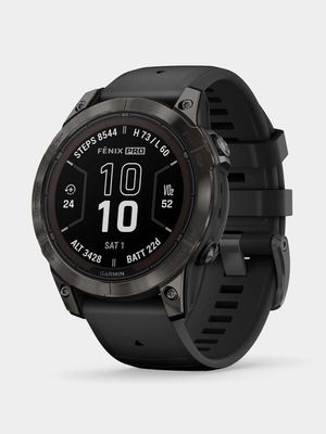 Garmin fenix 7 Pro Sapphire Solar Edition Carbon Gray DLC Titanium with Black Band