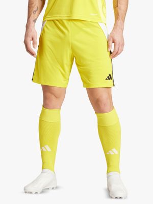 Mens adidas Tiro24 Yellow Football Shorts