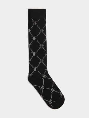 FF Monogram Knee High Socks