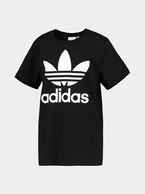 adidas Originals Kids Black Trefoil T-shirt