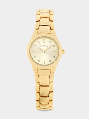 Tempo Ladies Gold Toned Bracelet Watch