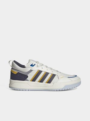 Mens adidas 100DB White/Navy/Yellow Sneakers