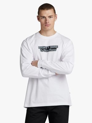 G-Star Men's 89 Loose White T-Shirt