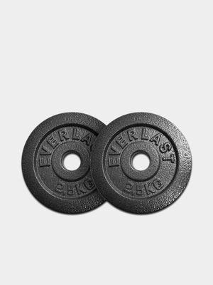 Everlast 2 x 2,5kg Weight Plates - weights