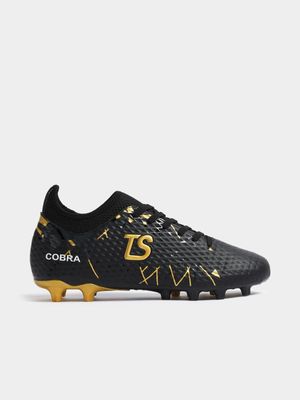 Mens TS Cobra Black/Gold FG Laced Sock Boots