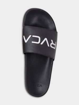 Men's RVCA Black Sports Slides