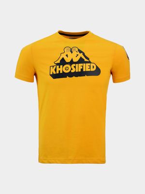 Mens Kappa Kazier Chiefs Amecor Am Yellow Tee