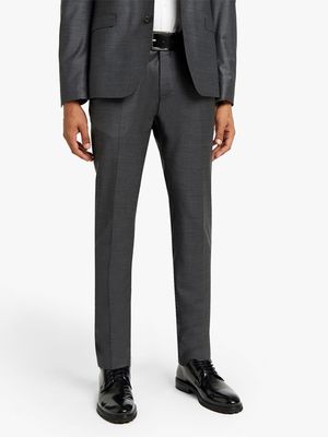 Men's Fabiani Premium Charcoal Wool Suit Trouser