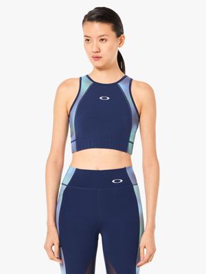 Women's Oakley Navy Pursuit Cropped Top