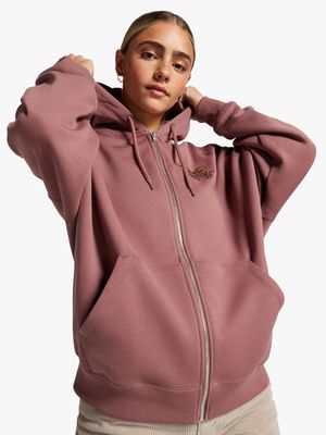 Converse Women's Blooming Mauve Full-Zip Hoodie