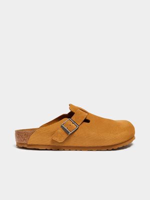 Birkenstock Men's Boston VL Corduroy Cork Brown Clog