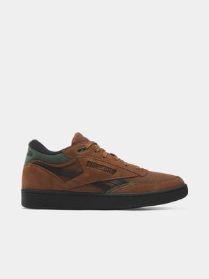 Reebok Men's Club C Mid II Revenge Vintage Brown/Green Sneaker