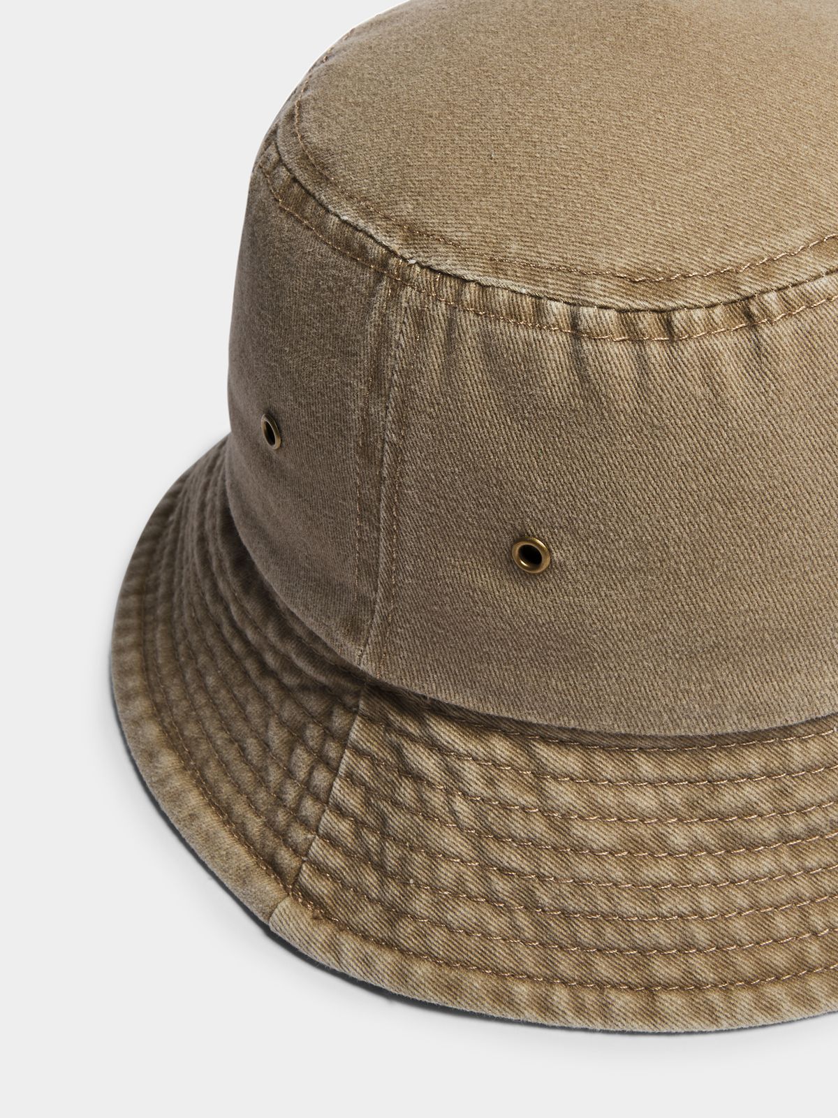 Women's Taupe Denim Bucket Hat - Bash.com