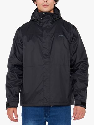 Men's Jeep Black Wrangler Rain Jacket