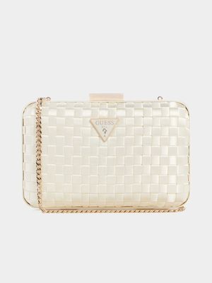 Women's Guess White Twiller Minaudiere Bag