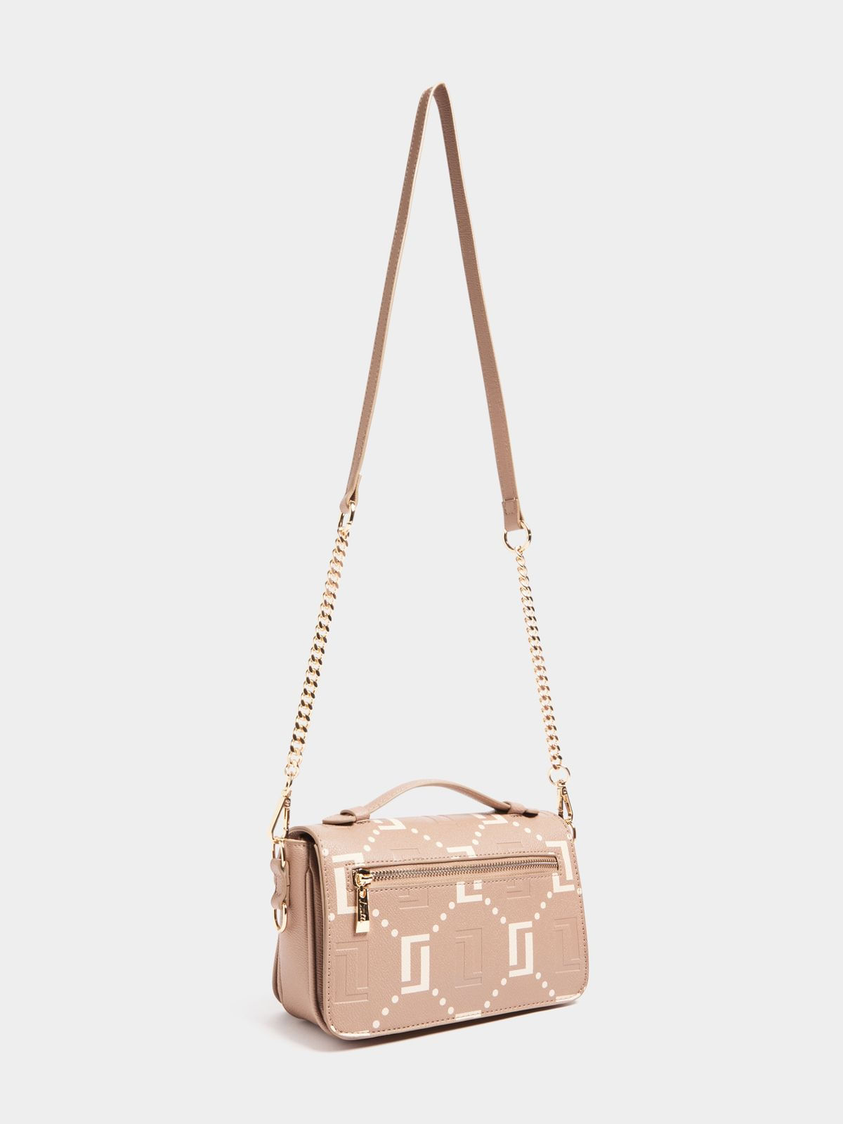 Luella Monogram Print Lock Crossbody Bag - Bash.com