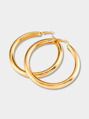 Women's Gold Large Chunky Hoop Earrings