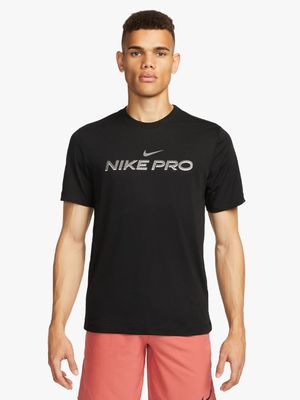 Mens Nike Dri-Fit Pro Black Training Tee