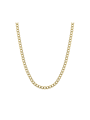 Yellow Gold & Sterling Silver bonded together Curb Link Chain