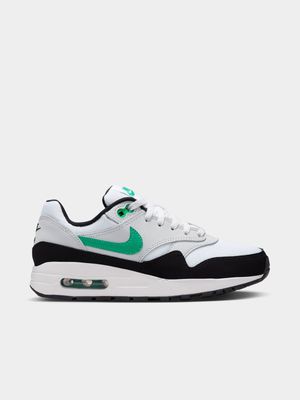 Nike Junior Air Max 1 White/Black/Green Sneaker