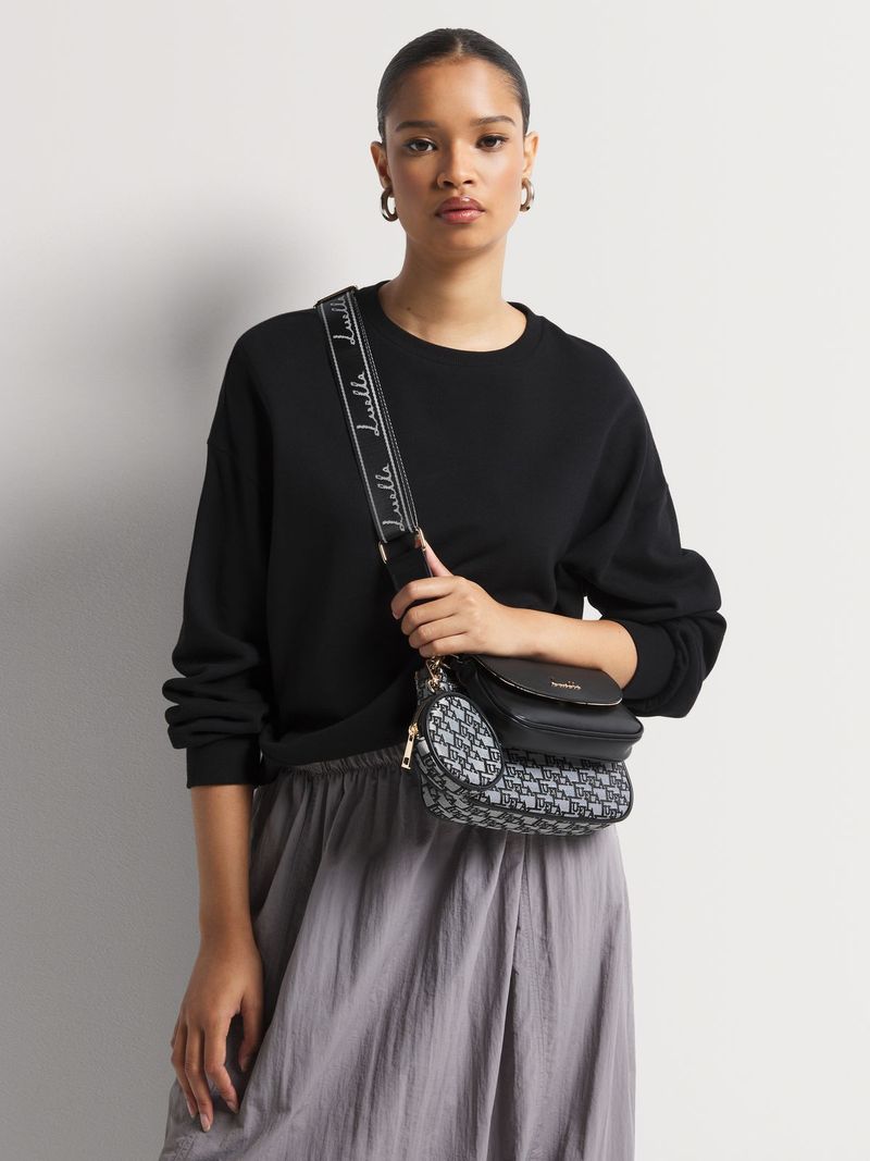 Luella Jacquard Removable Pouch Crossbody Bag - Bash.com