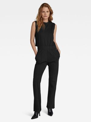 G-Star Women's Pintucked Black Jumpsuit