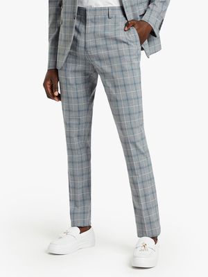 Men's Markham Skinny Check Grey/Black Suit Trouser